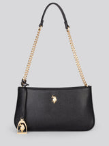 Womens Jones Small Hobo Bag w/ Chain in Black