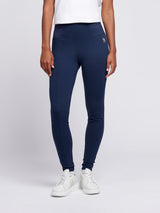 Womens Elastic Waistband Legging Navy Iris