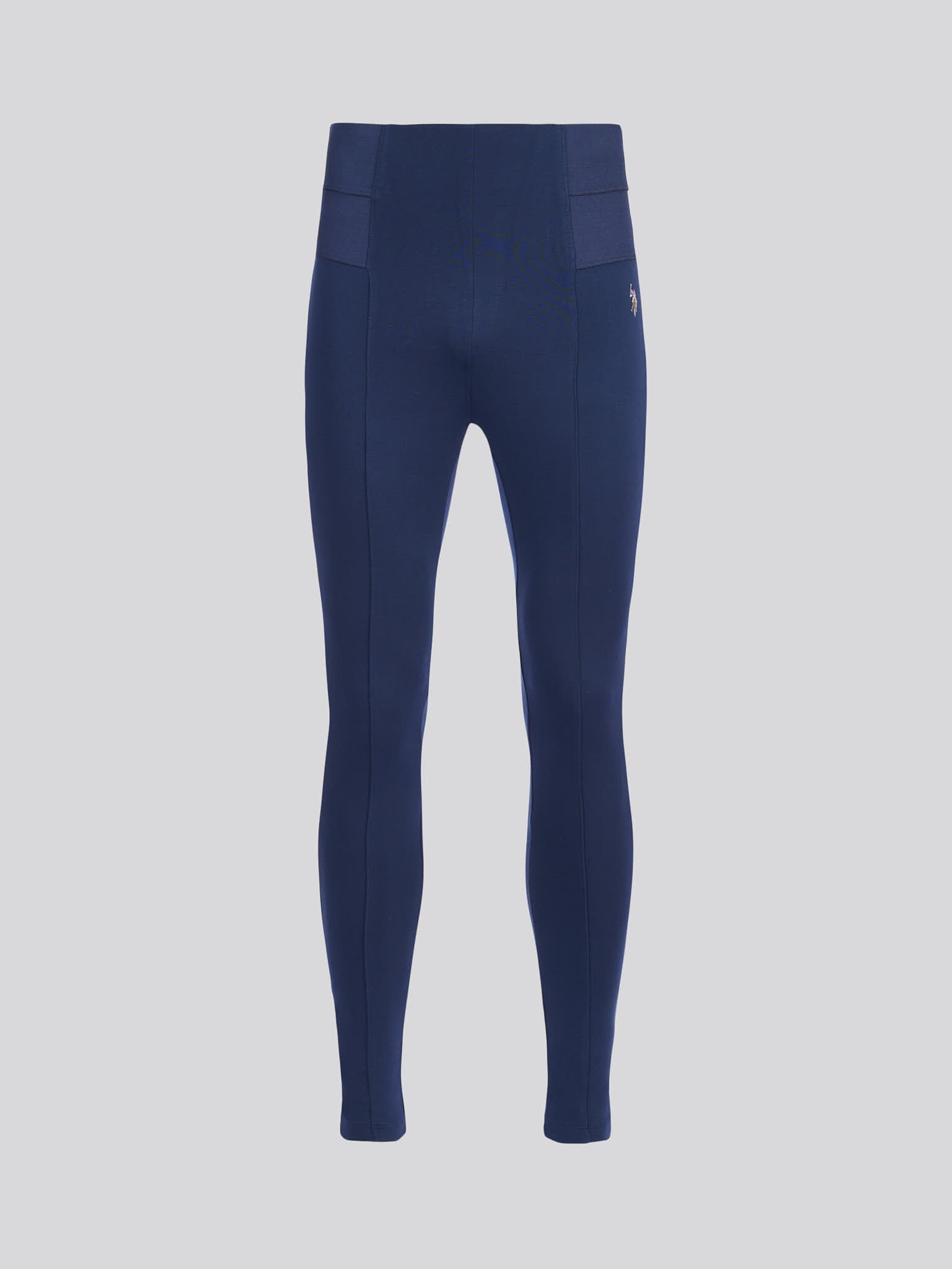 Womens Elastic Waistband Legging Navy Iris