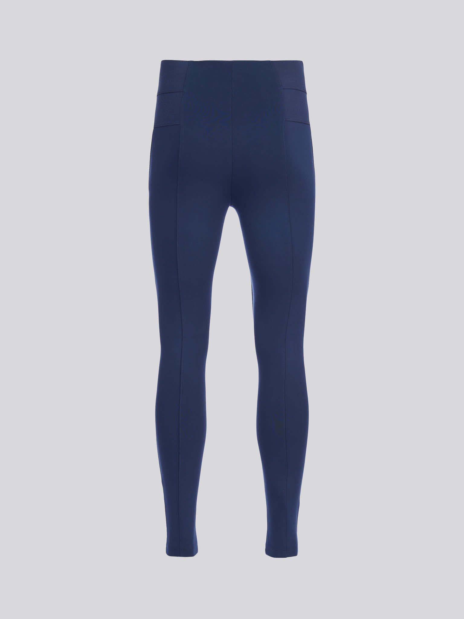 Womens Elastic Waistband Legging Navy Iris