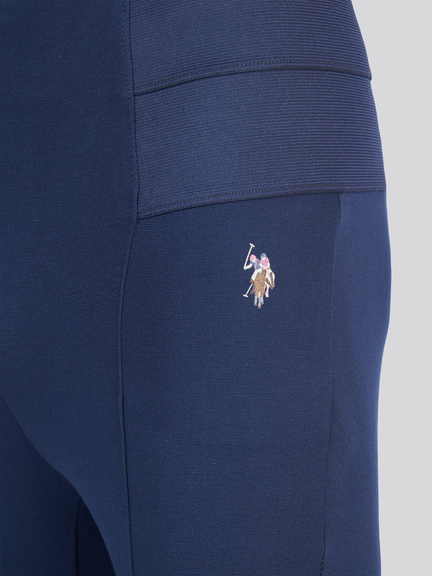 Womens Elastic Waistband Legging Navy Iris