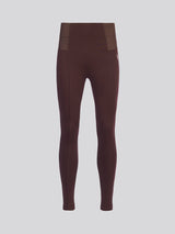 Womens Elastic Waistband Legging Puce