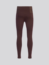 Womens Elastic Waistband Legging Puce