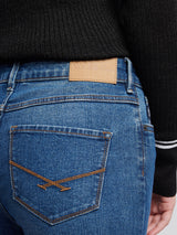 Womens Straight Fit Jean Mid Wash
