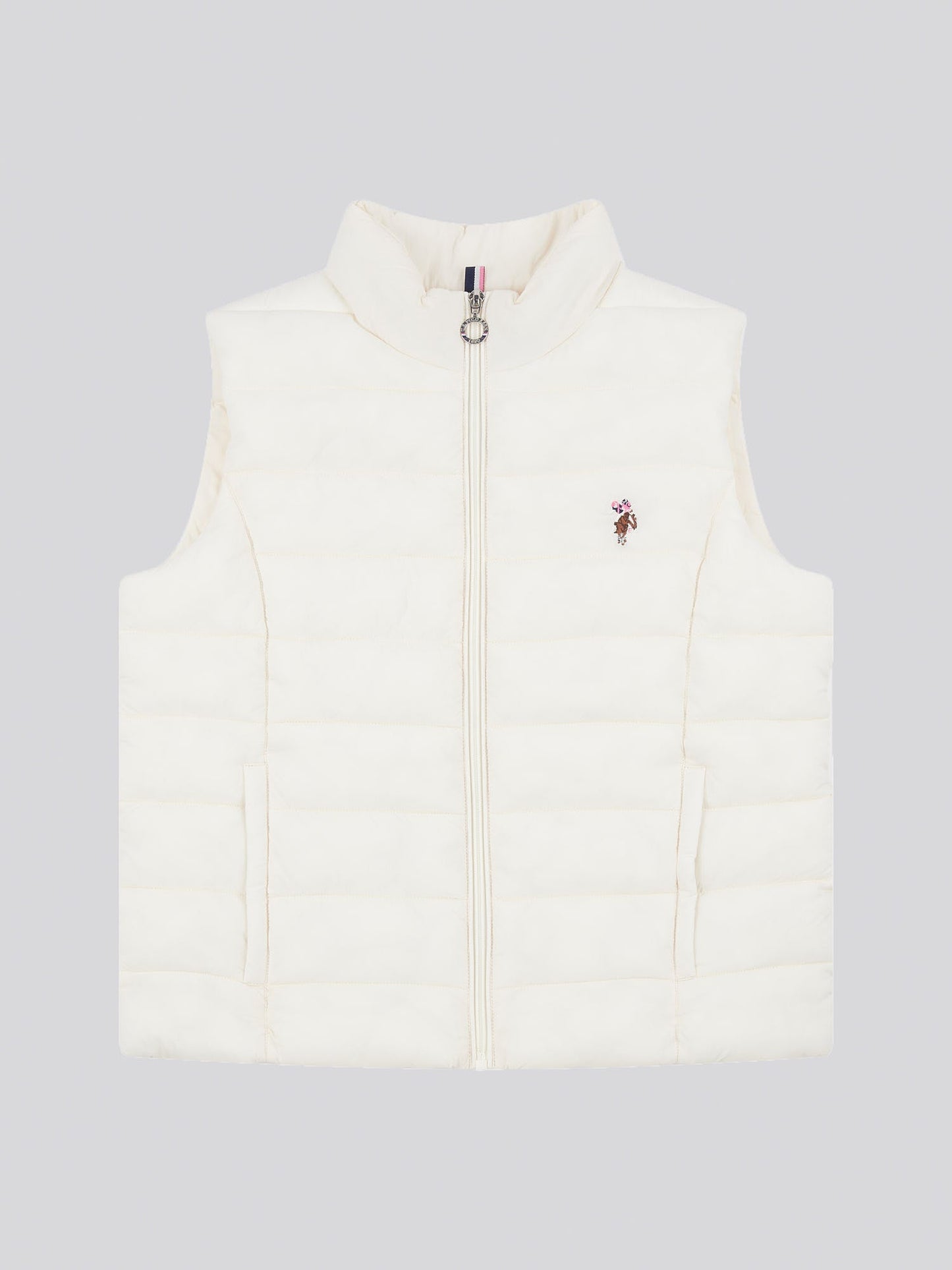 Womens Lightweight Puffer Gilet in Marshmallow
