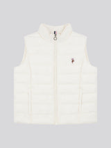 Womens Lightweight Puffer Gilet in Marshmallow