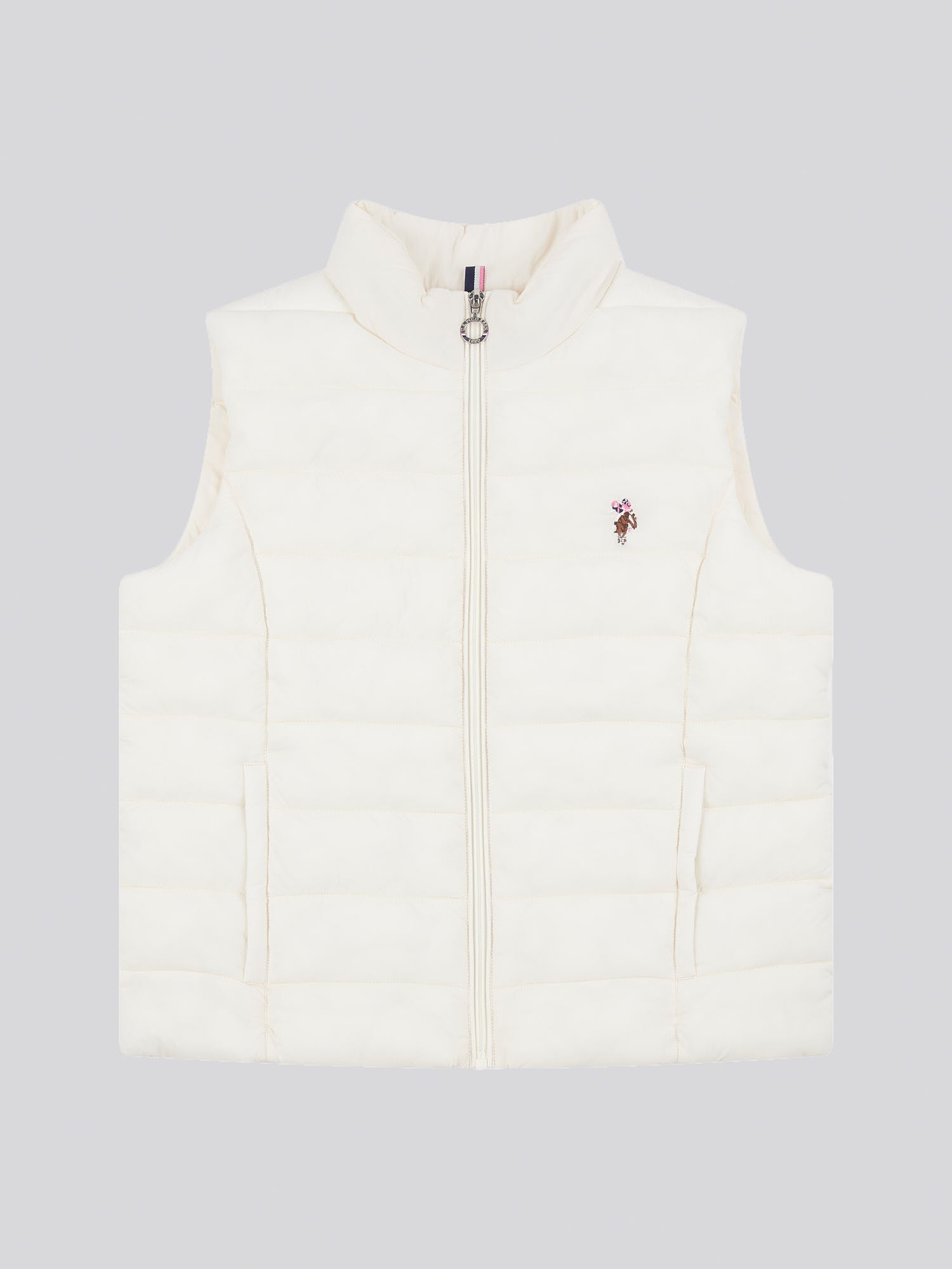 Womens Lightweight Puffer Gilet in Marshmallow