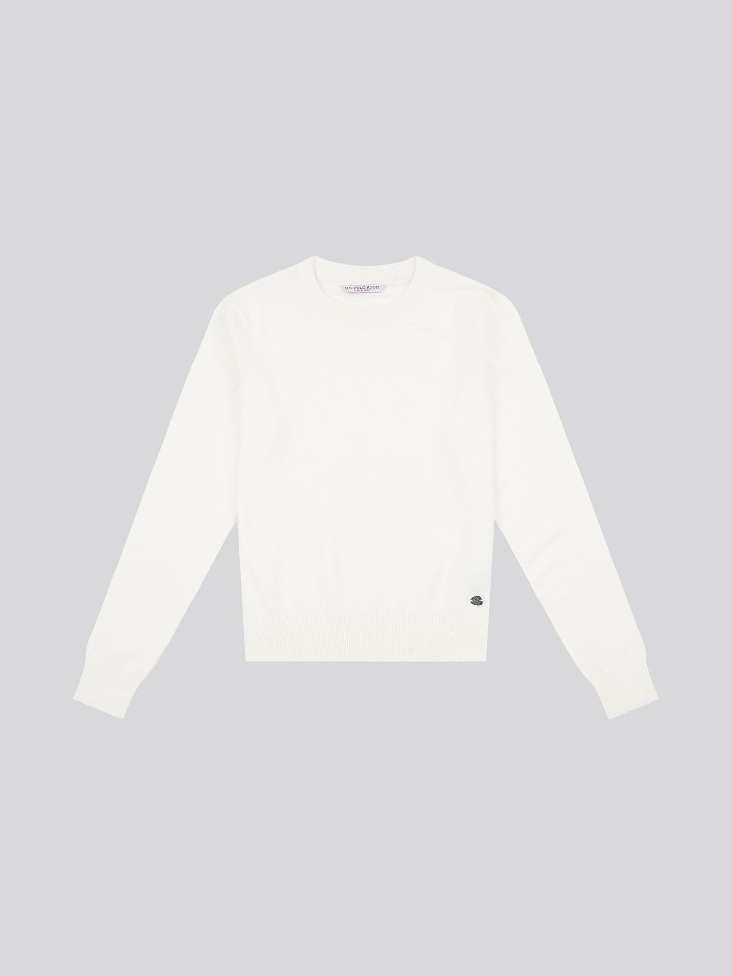 Womens Crew Neck Jumper in Marshmallow