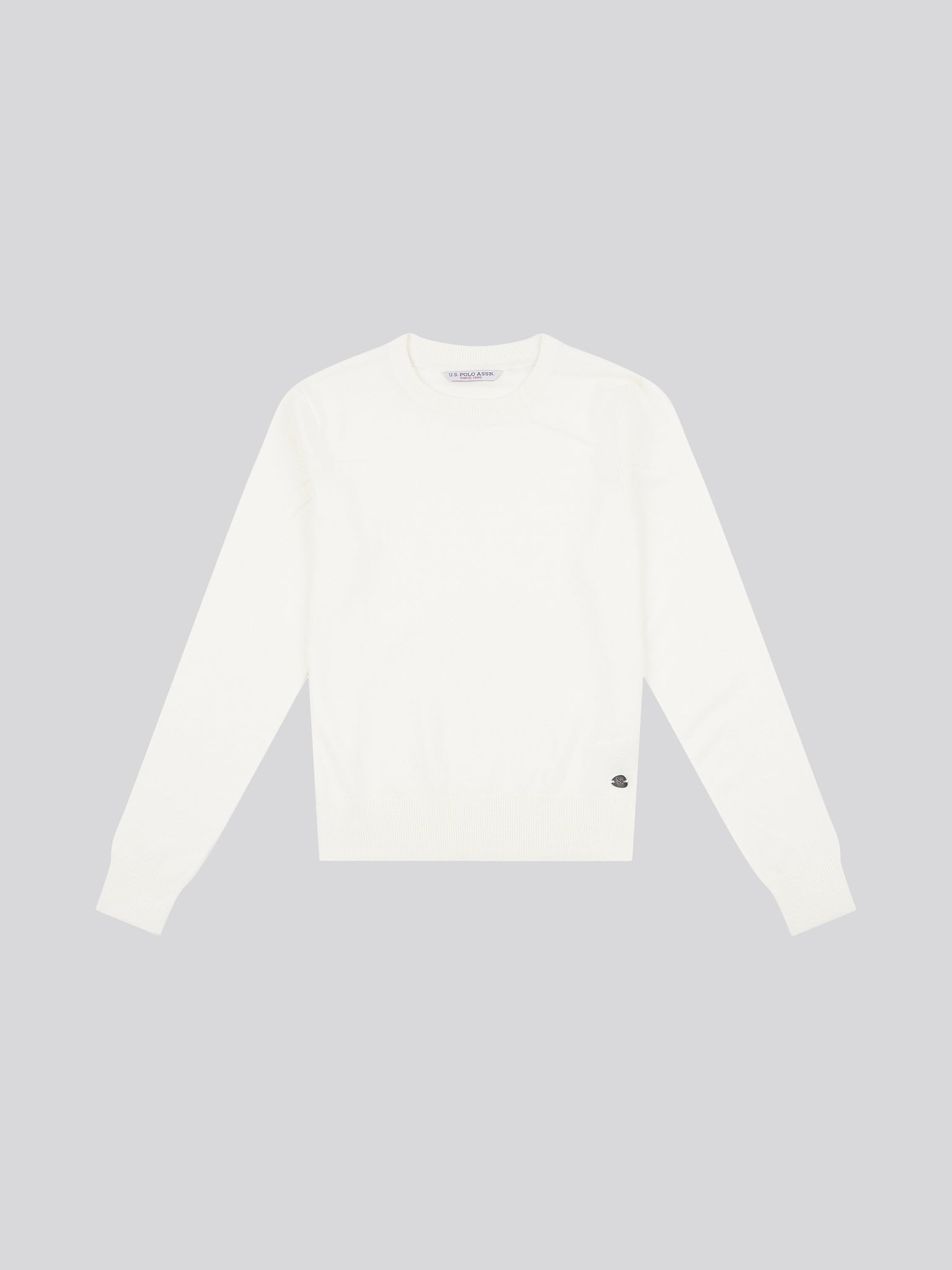 Womens Crew Neck Jumper in Marshmallow