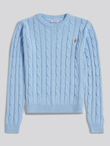Womens Crew Neck Cable Jumper Open Air