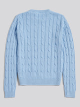 Womens Crew Neck Cable Jumper Open Air