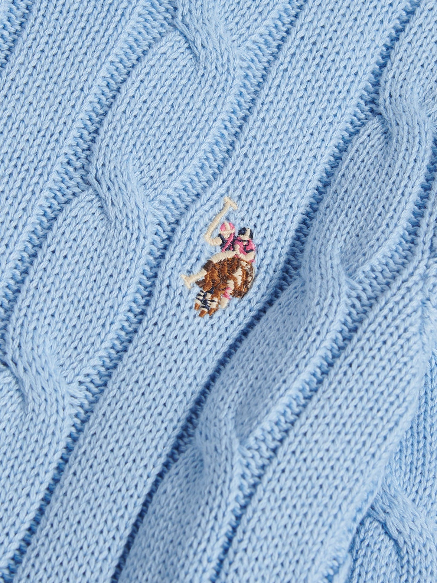 Womens Crew Neck Cable Jumper Open Air