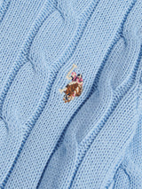 Womens Crew Neck Cable Jumper Open Air