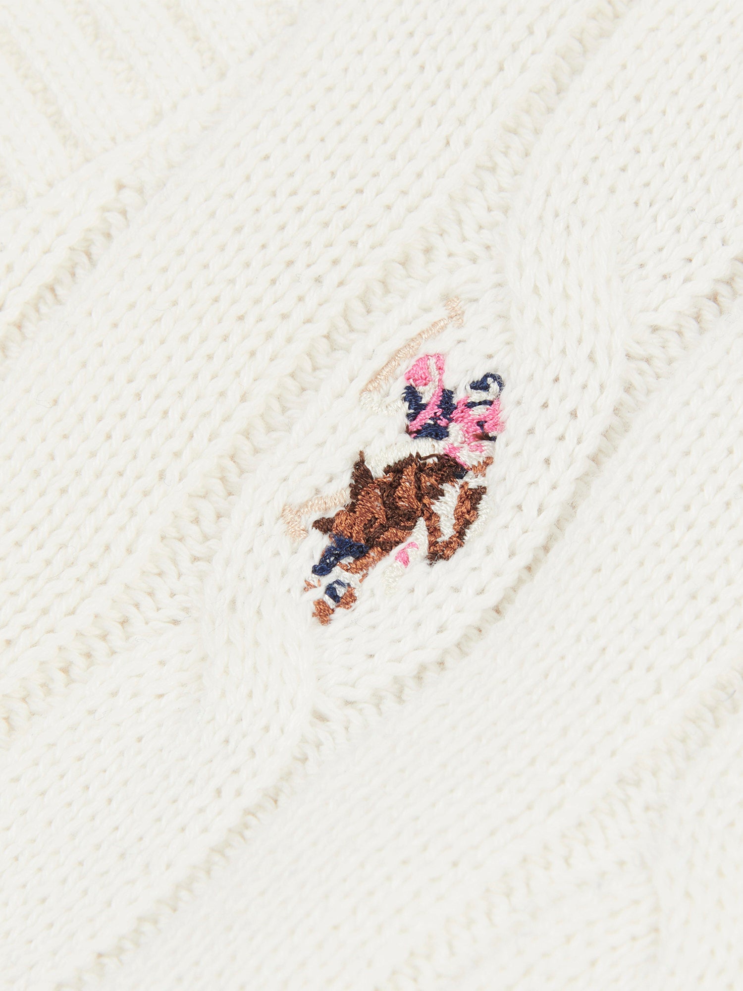 Womens Cable Knit Cardigan Marshmallow