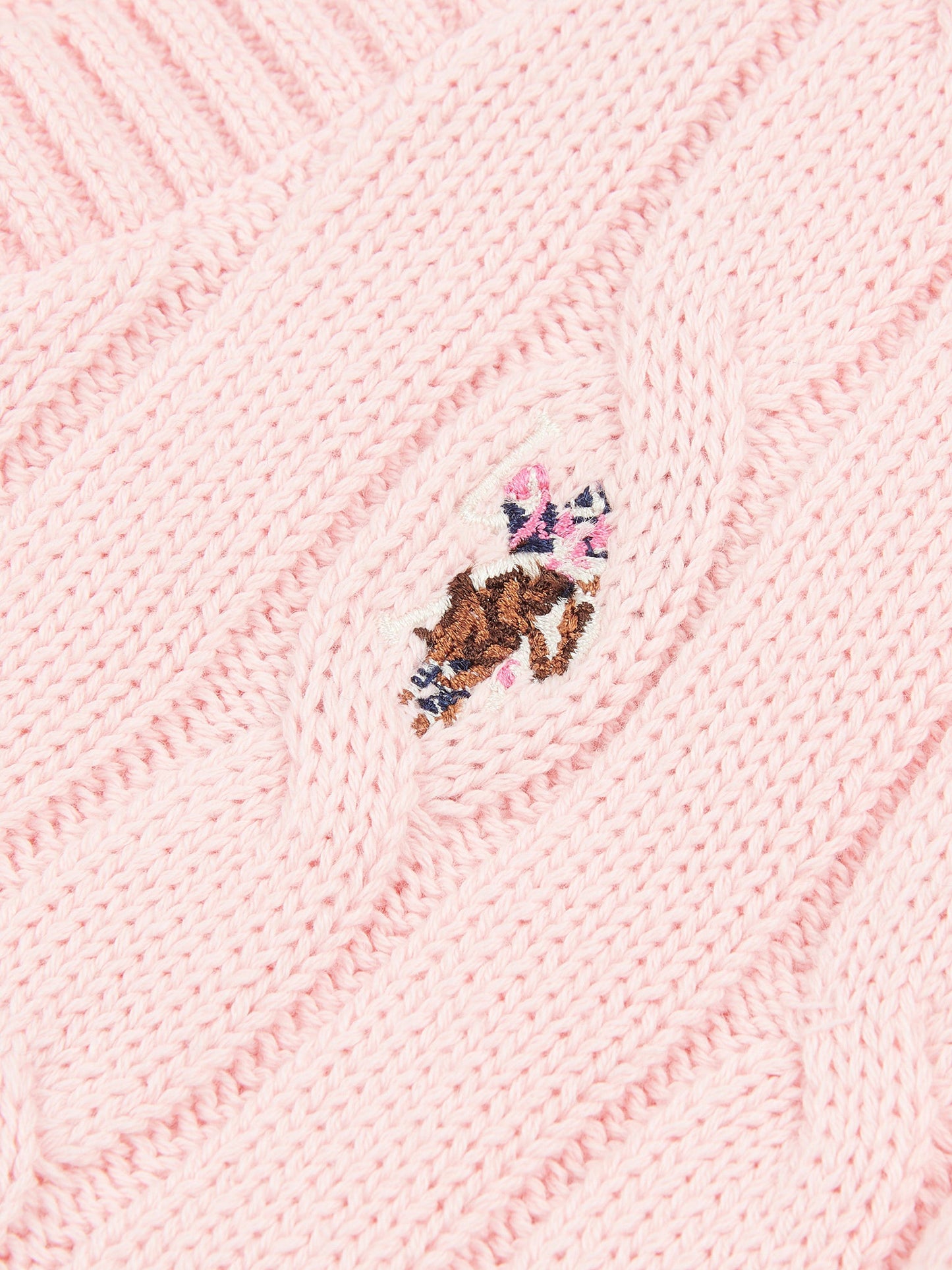 Womens Cable Knit Cardigan Crystal Rose