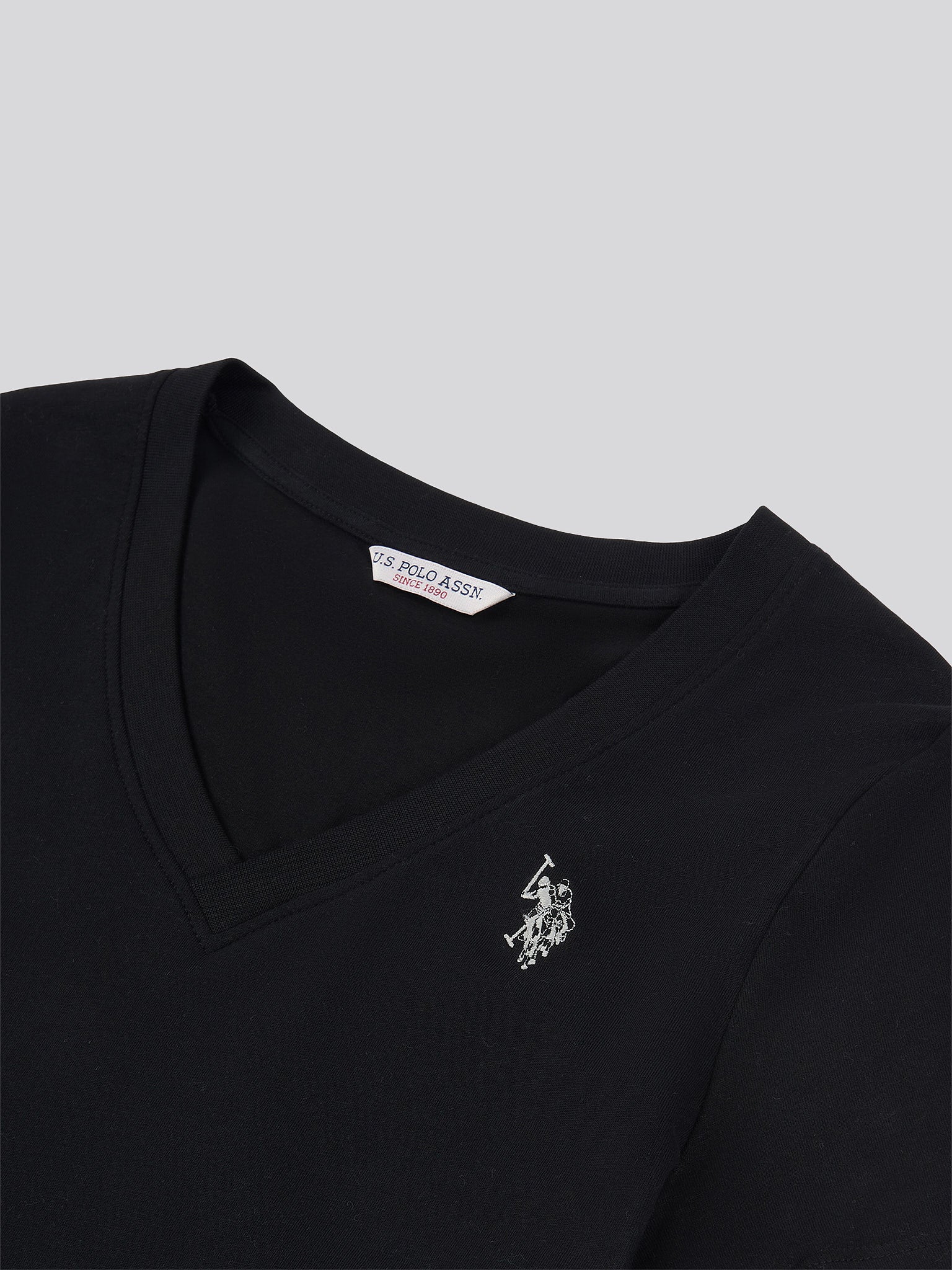 Womens V-Neck T-Shirt Black