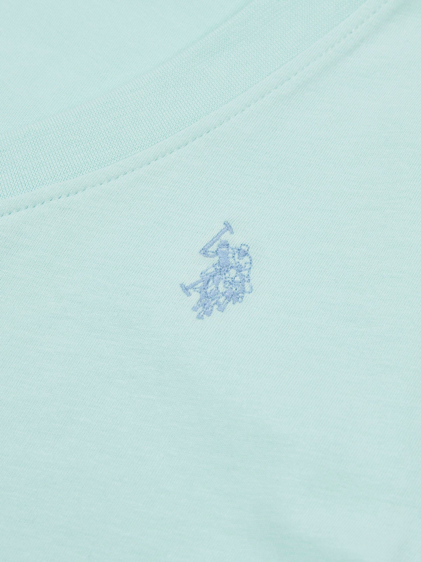 Womens V-Neck T-Shirt Blue Light