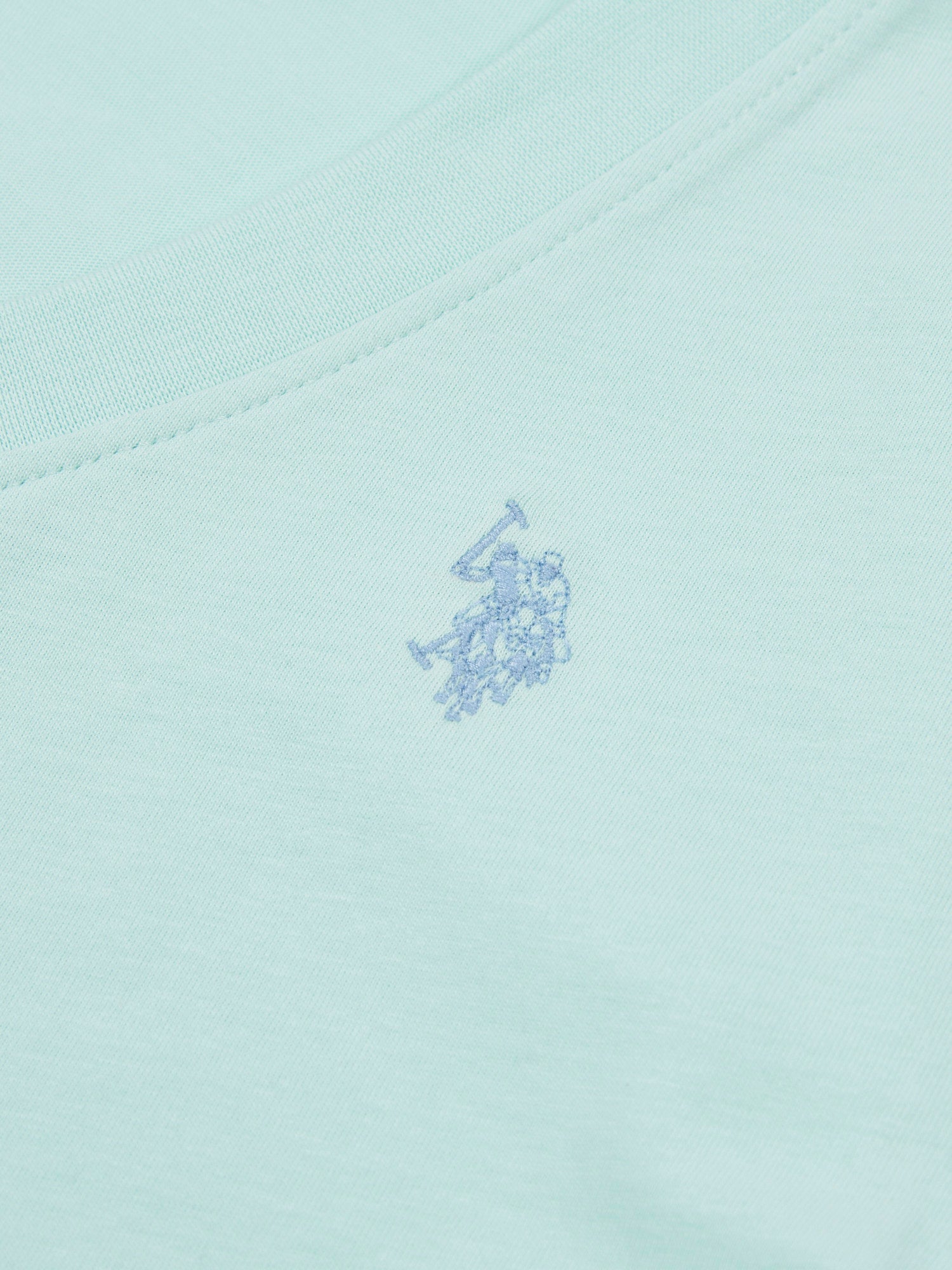 Womens V-Neck T-Shirt Blue Light