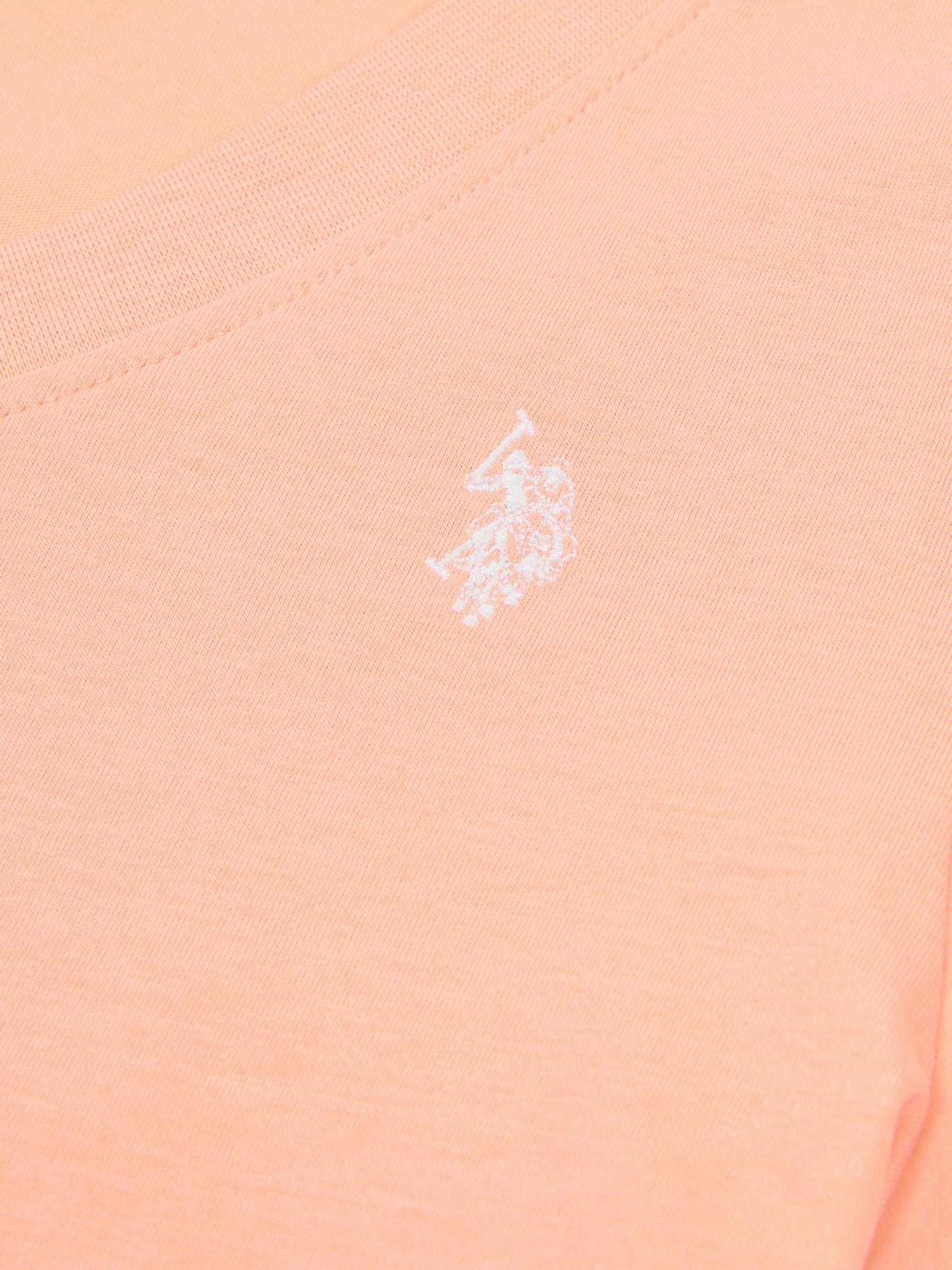 Womens V-Neck T-Shirt Peach Nectar