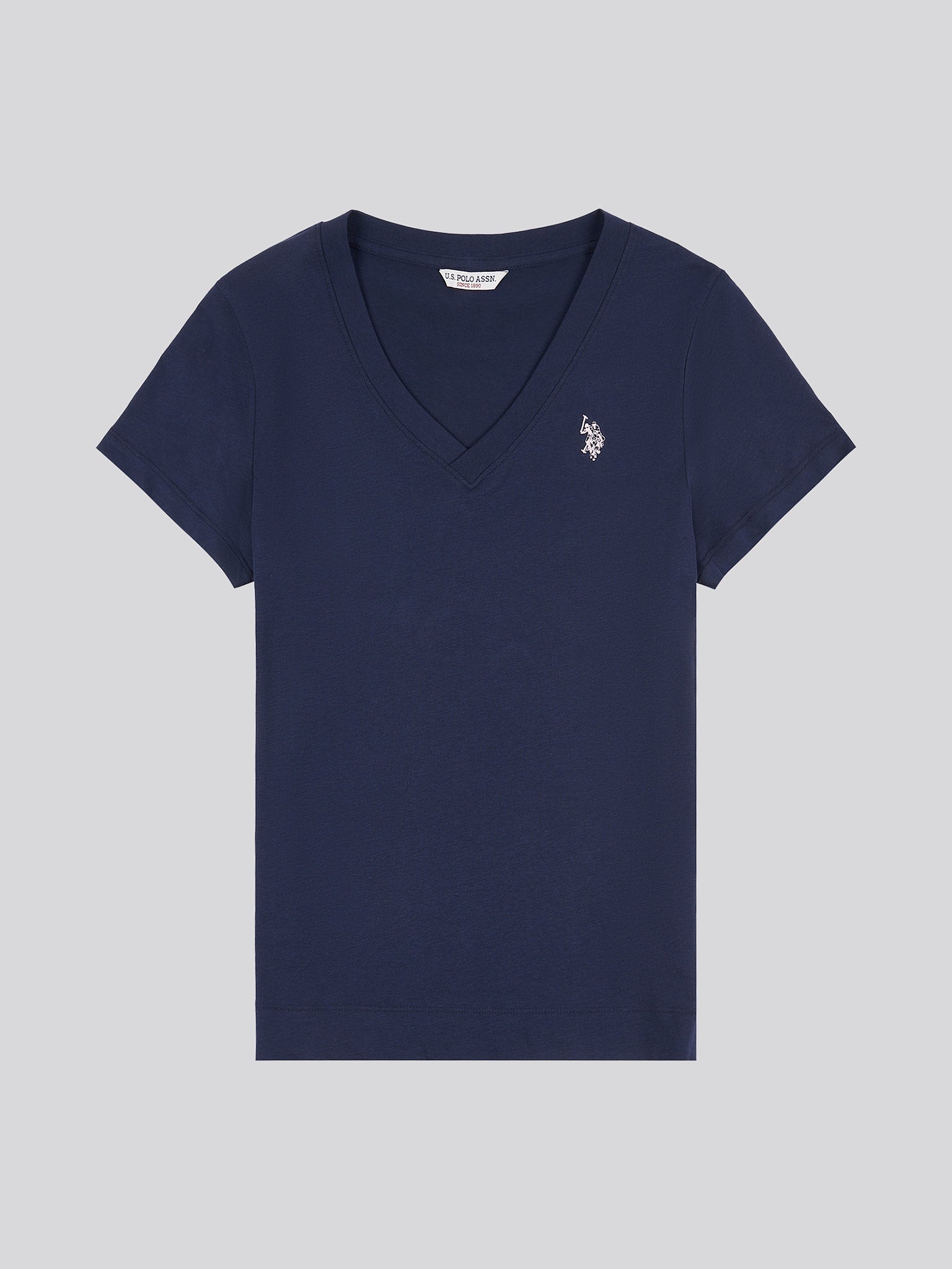 Womens V-Neck T-Shirt Navy Iris