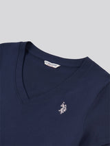 Womens V-Neck T-Shirt Navy Iris