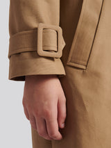 Womens Trench Coat in Incense