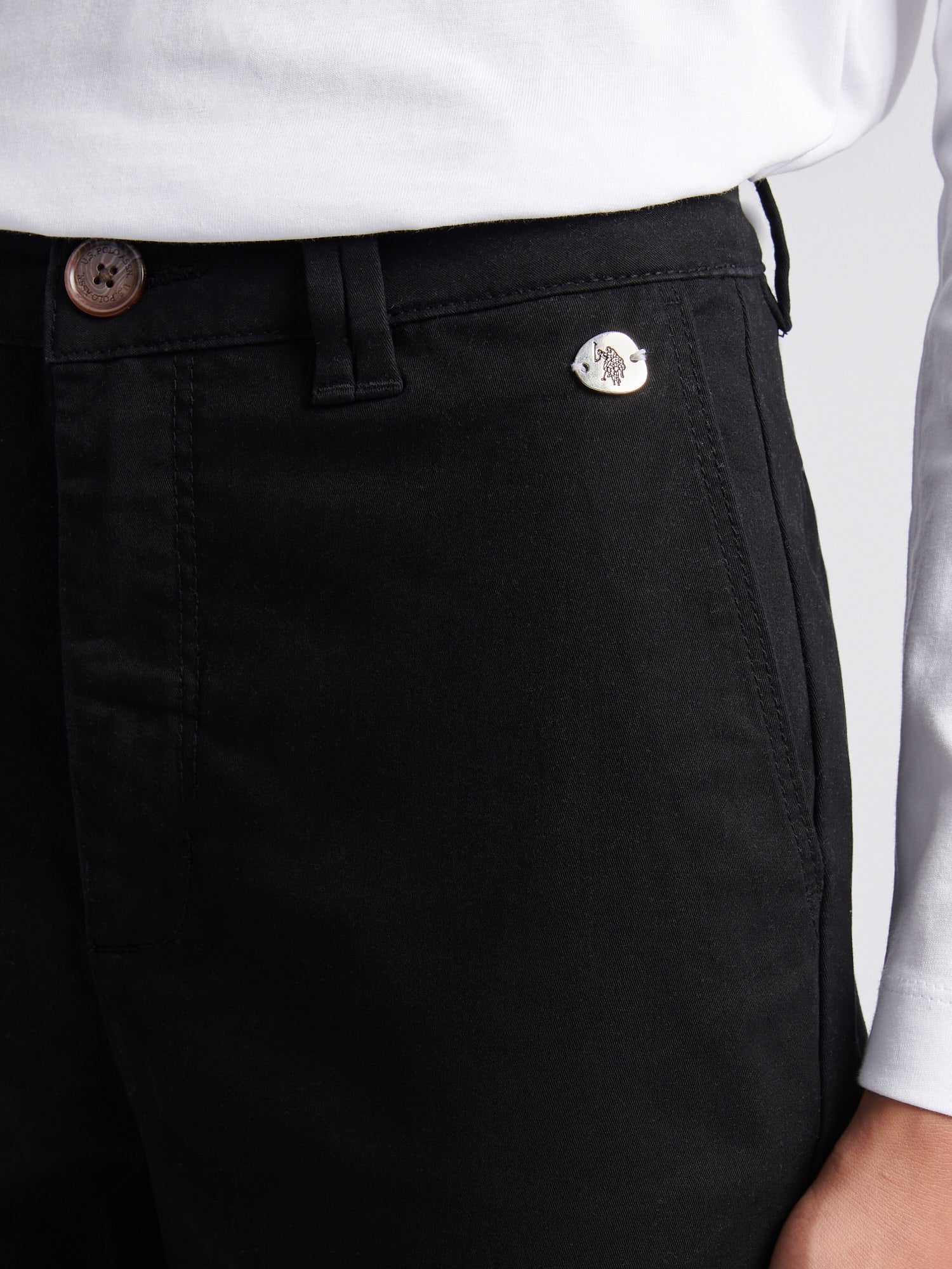 Womens Chino Trousers Black
