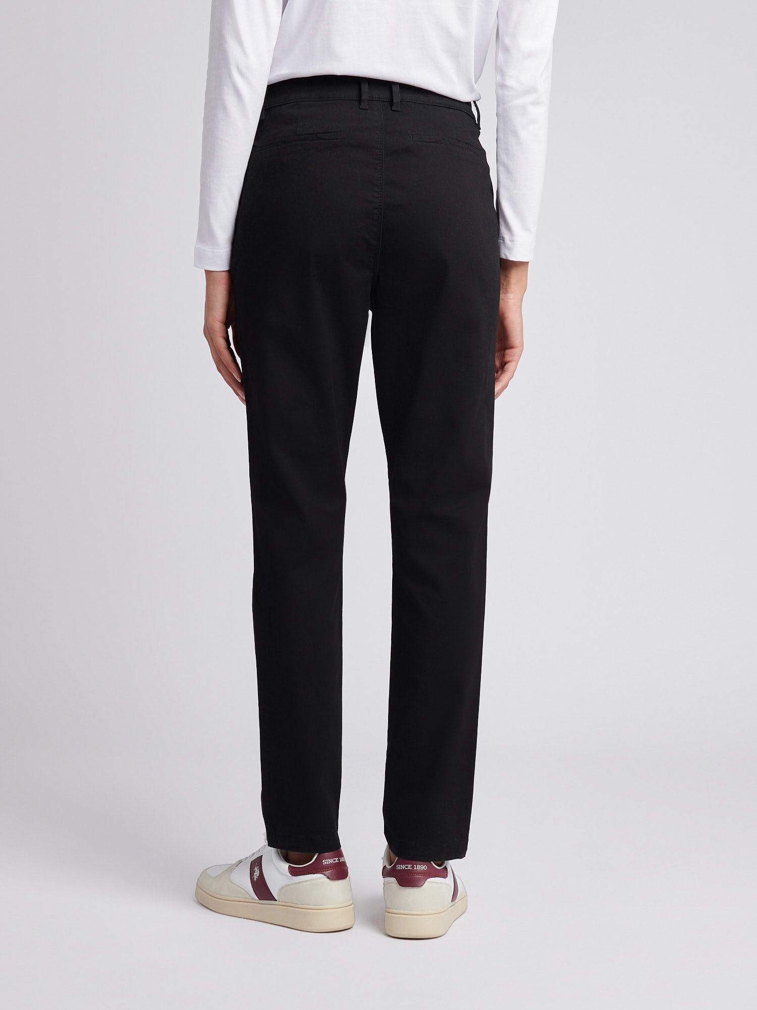 Womens Chino Trousers Black