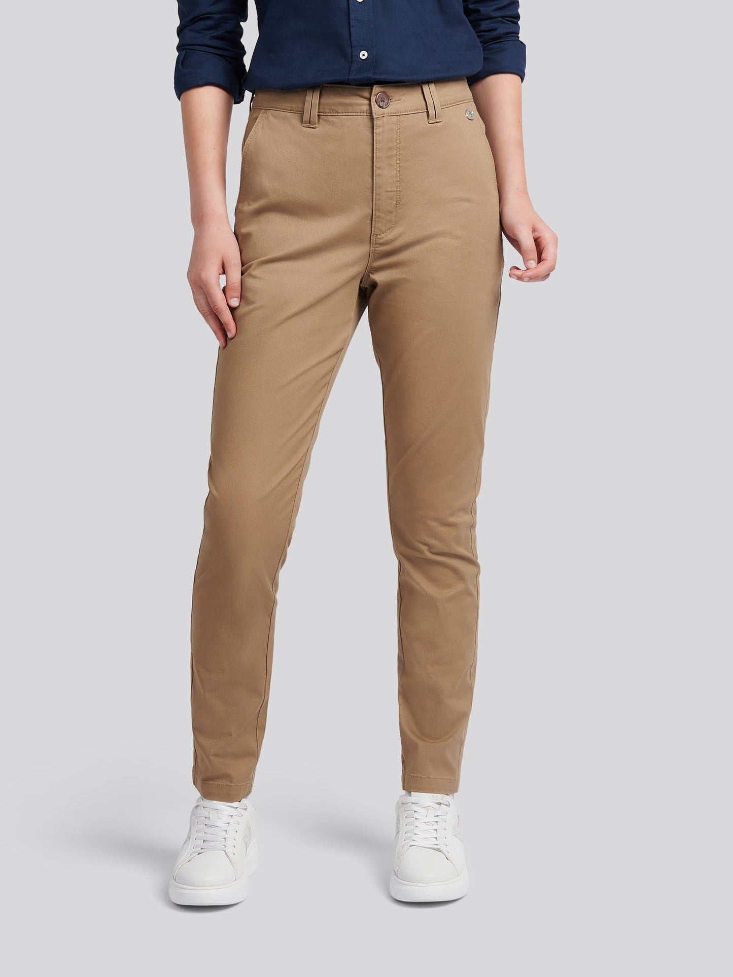 Womens Chino Trousers Sepia Tint