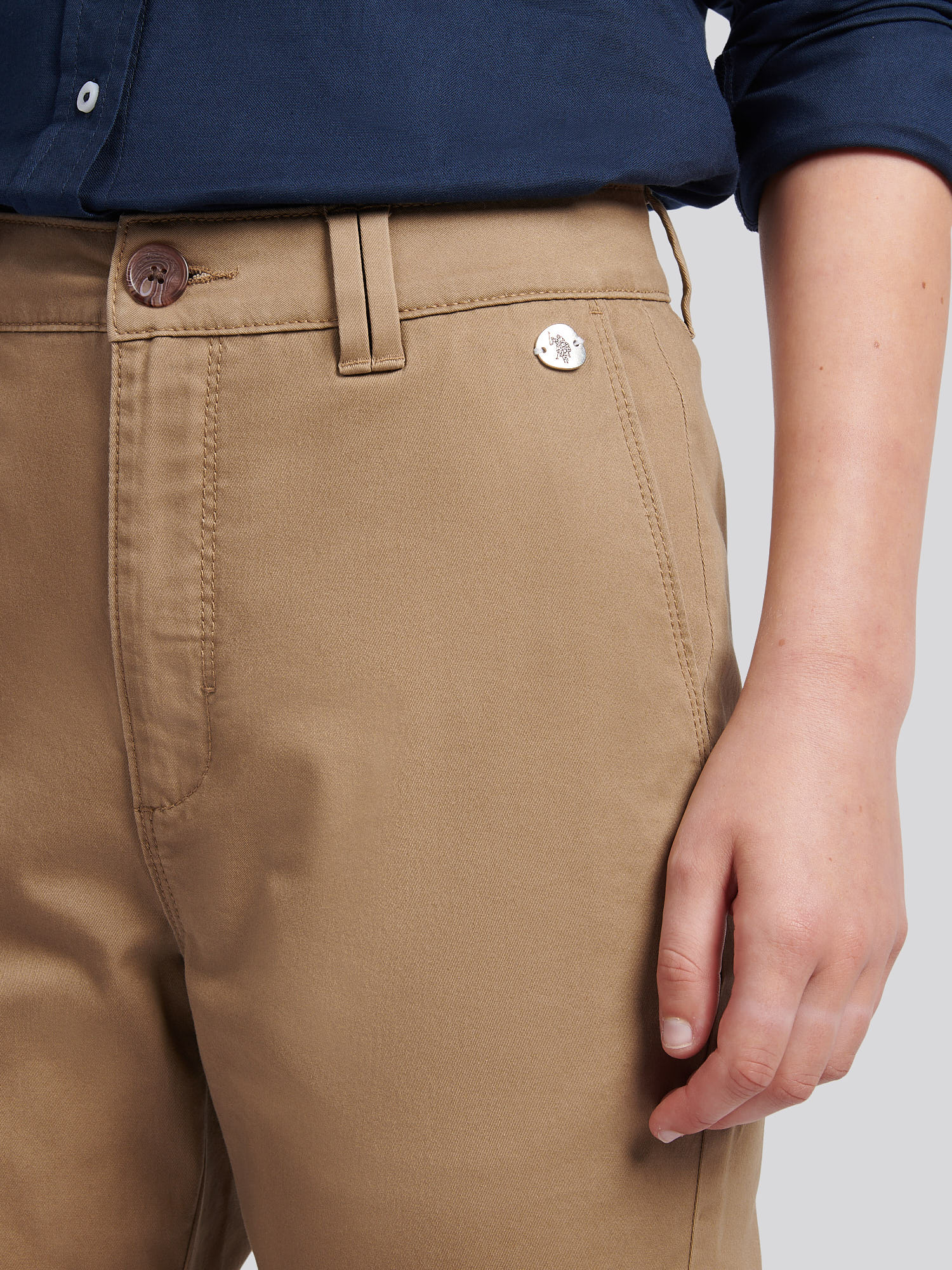 Womens Chino Trousers Sepia Tint