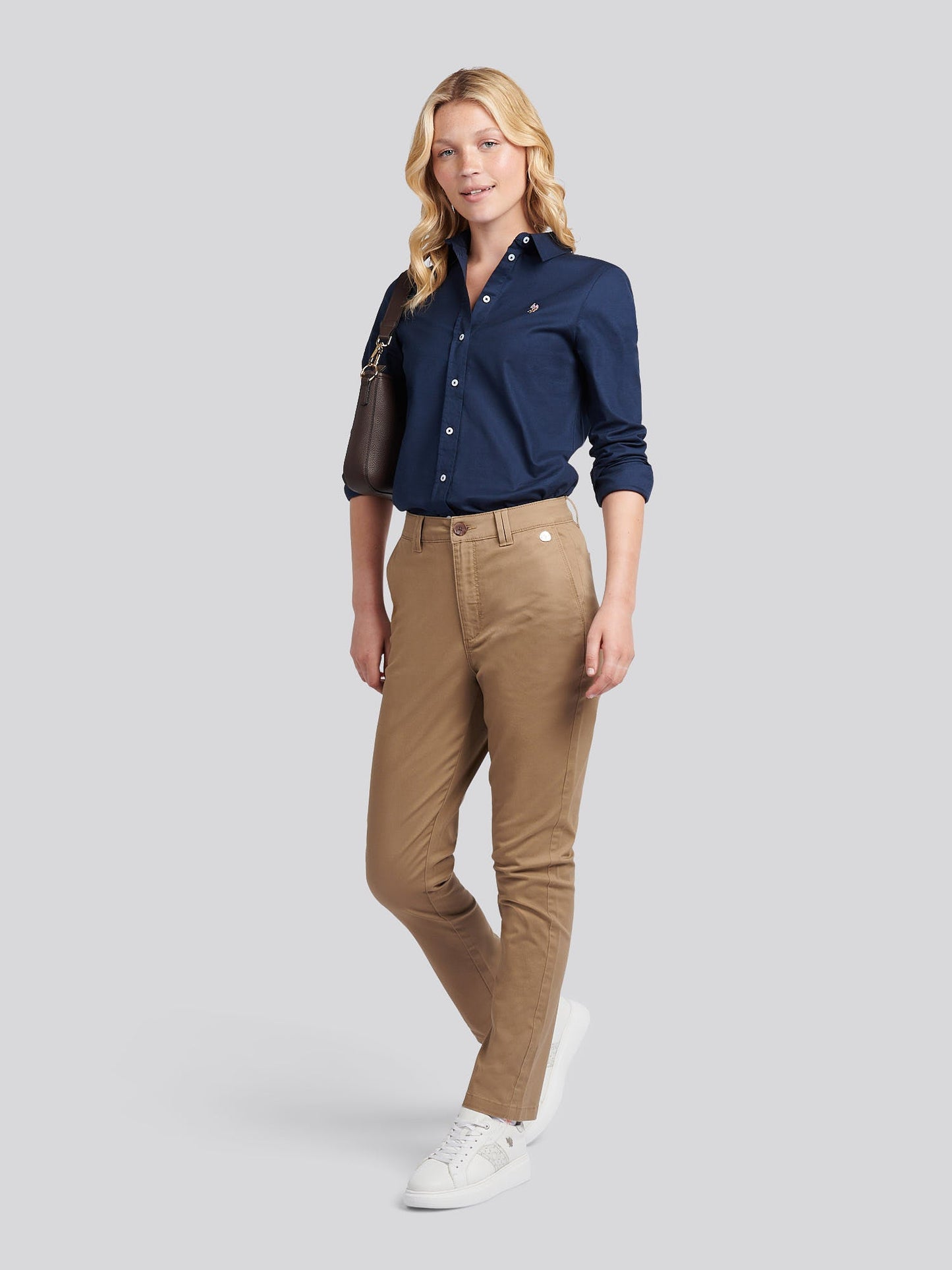 Womens Chino Trousers Sepia Tint
