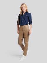 Womens Chino Trousers Sepia Tint