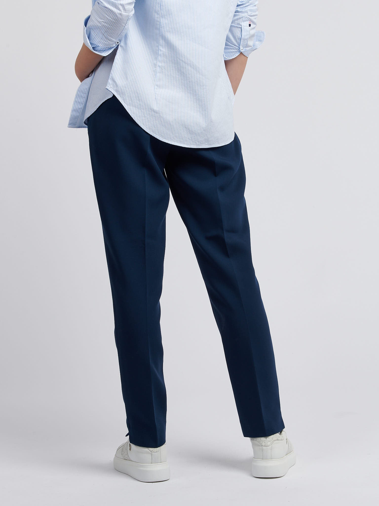 Womens Chino Trousers Navy Iris