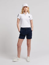 Womens Turn Up Chino Short in Navy Iris