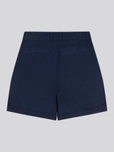 Womens Turn Up Chino Short in Navy Iris