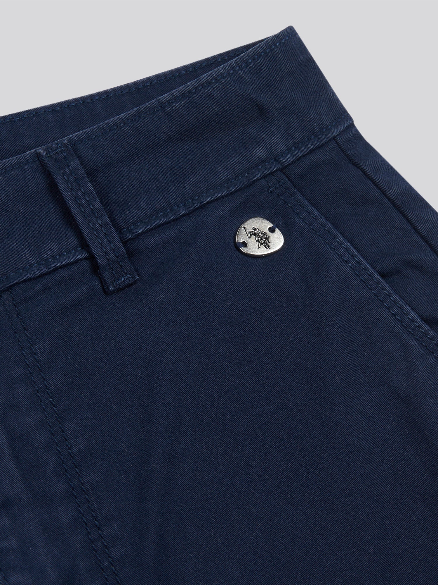 Womens Turn Up Chino Short in Navy Iris