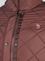 Womens Lightweight Quilted Jacket in Puce