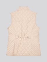 Womens Hacking Quilted Gilet in Smoke Gray
