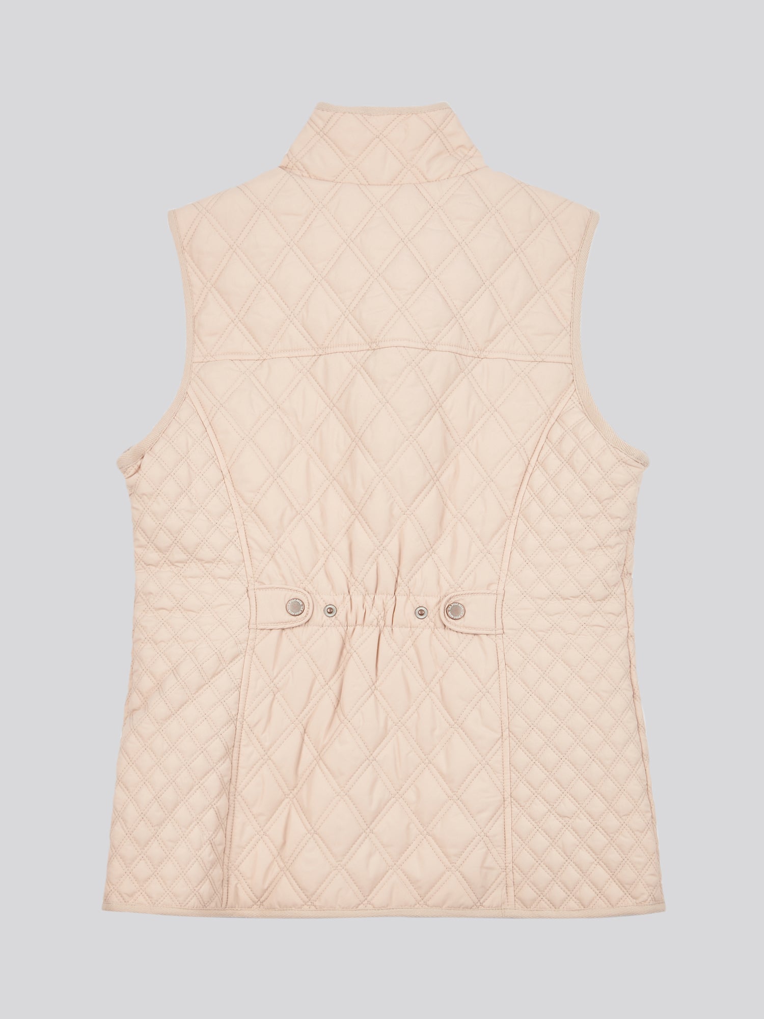 Womens Hacking Quilted Gilet in Smoke Gray