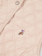 Womens Hacking Quilted Gilet in Smoke Gray