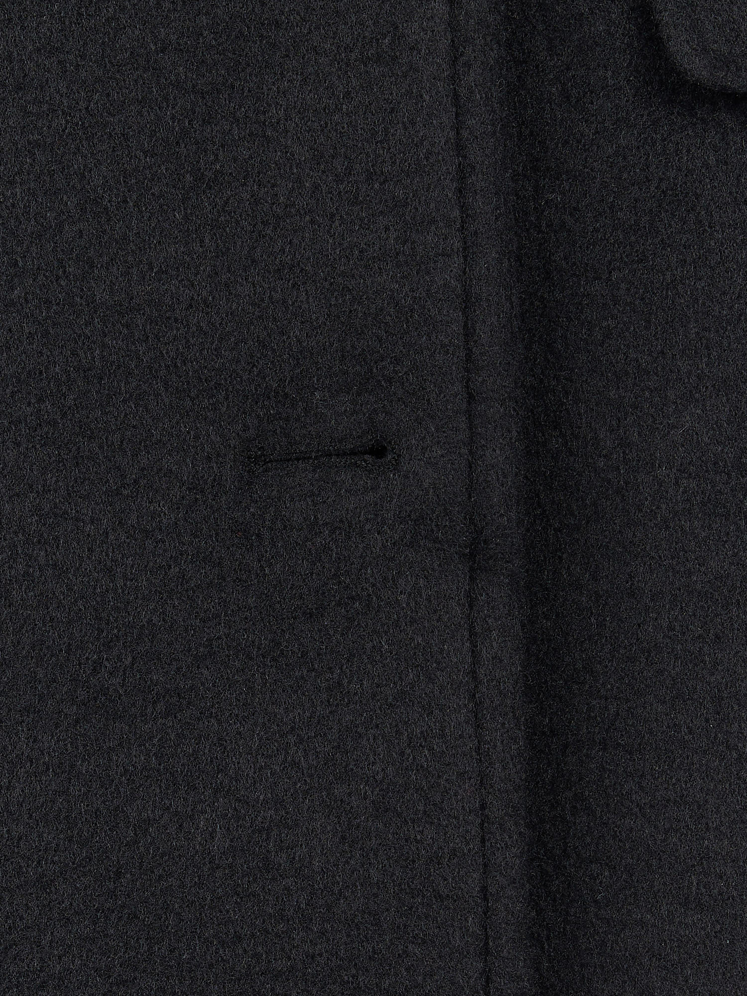Womens Wool Blend Double Breasted Coat in Black