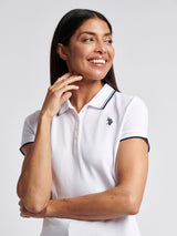Womens Polo Shirt Bright White