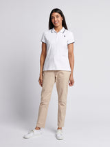 Womens Polo Shirt Bright White