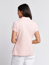 Womens Polo Shirt Crystal Rose