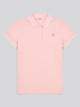 Womens Polo Shirt Crystal Rose
