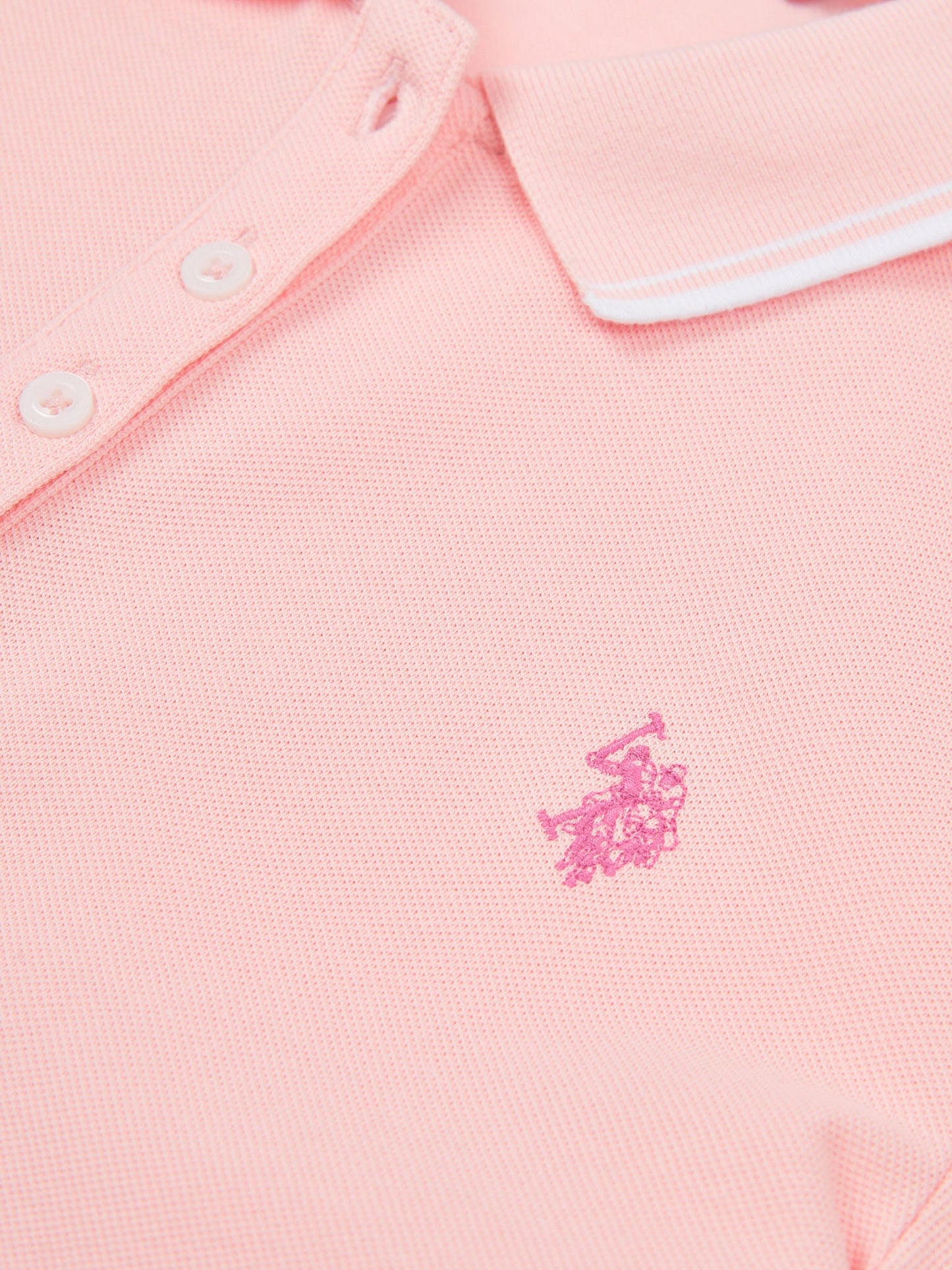 Womens Polo Shirt Crystal Rose