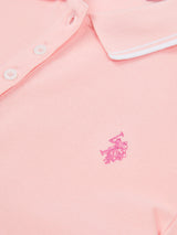 Womens Polo Shirt Crystal Rose