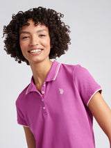 Womens Polo Shirt Cattleya Orchid