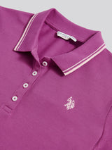 Womens Polo Shirt Cattleya Orchid