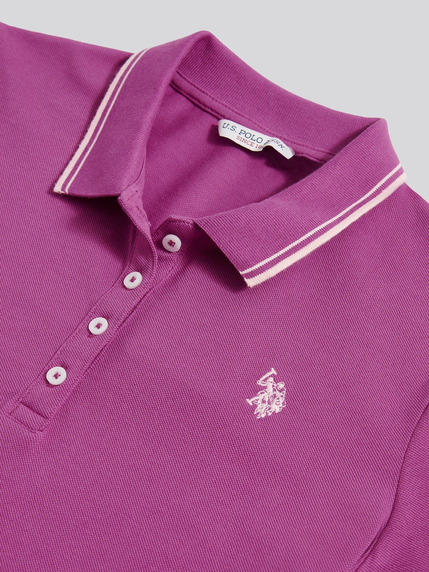 Womens Polo Shirt Cattleya Orchid